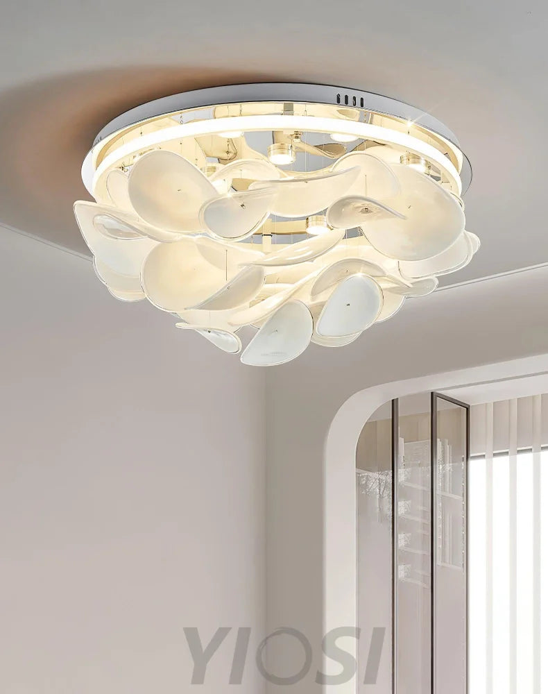 French Radici Petal Ceiling Lamp ∅ 15.7″~∅ 31.5″ - Flush Mounts-1-Yiosilamp