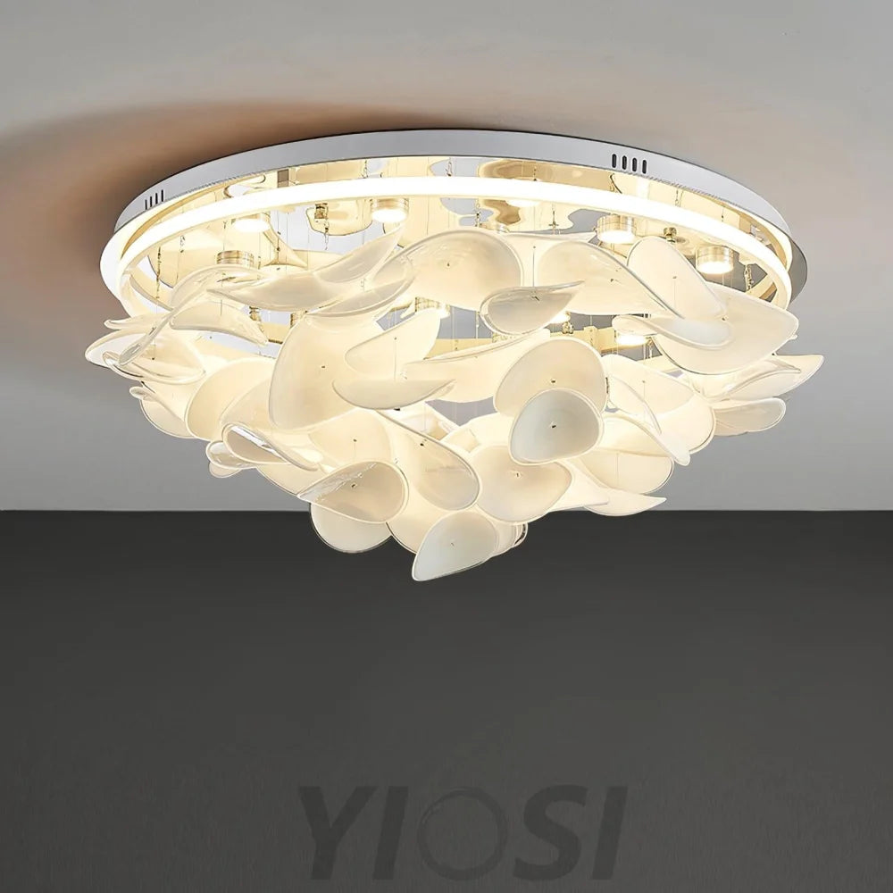 French Radici Petal Ceiling Lamp ∅ 15.7″~∅ 31.5″ - Flush Mounts-1-Yiosilamp