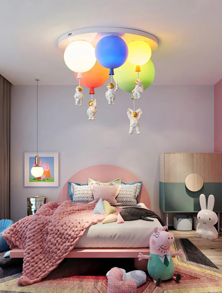 Frosted Balloon Combination Ceiling Lamp with 3/5 heads - Candy-1-Yiosilamp