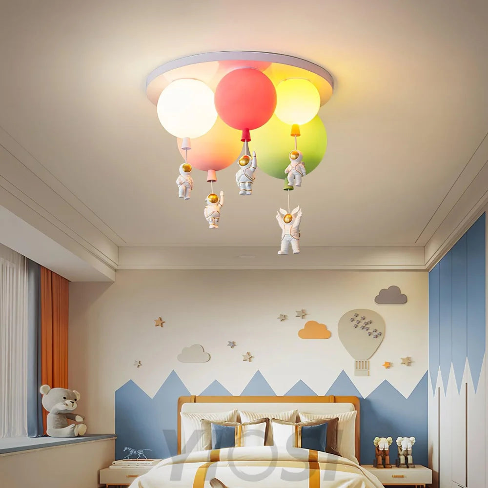 Frosted Balloon Combination Ceiling Lamp with 3/5 heads - Candy-1-Yiosilamp