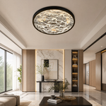 Frozen Crystal Modern Crystal Flush Mount Ceiling Light - scene