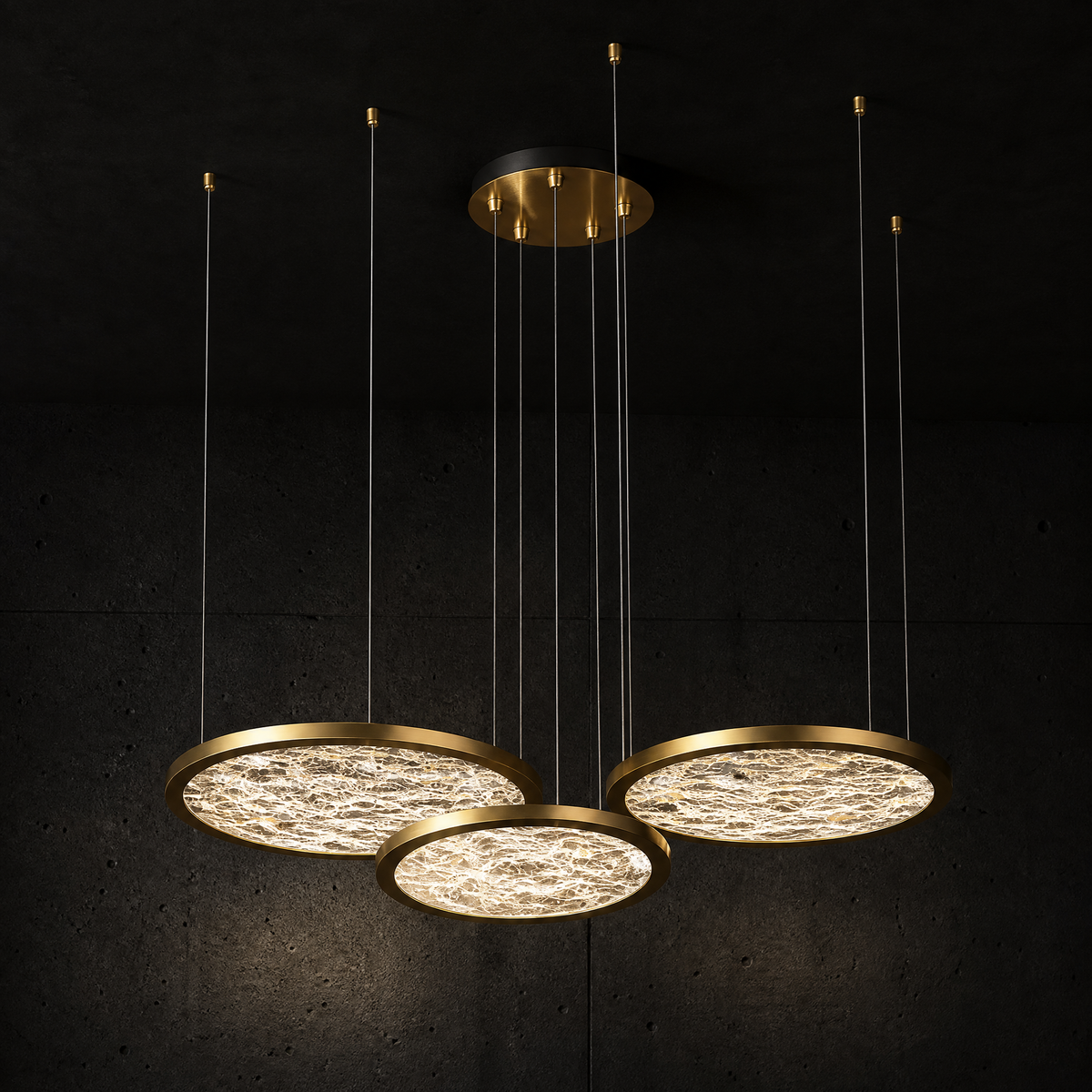Frozen Crystal Modern Multi-Tier Cluster Chandelier - main