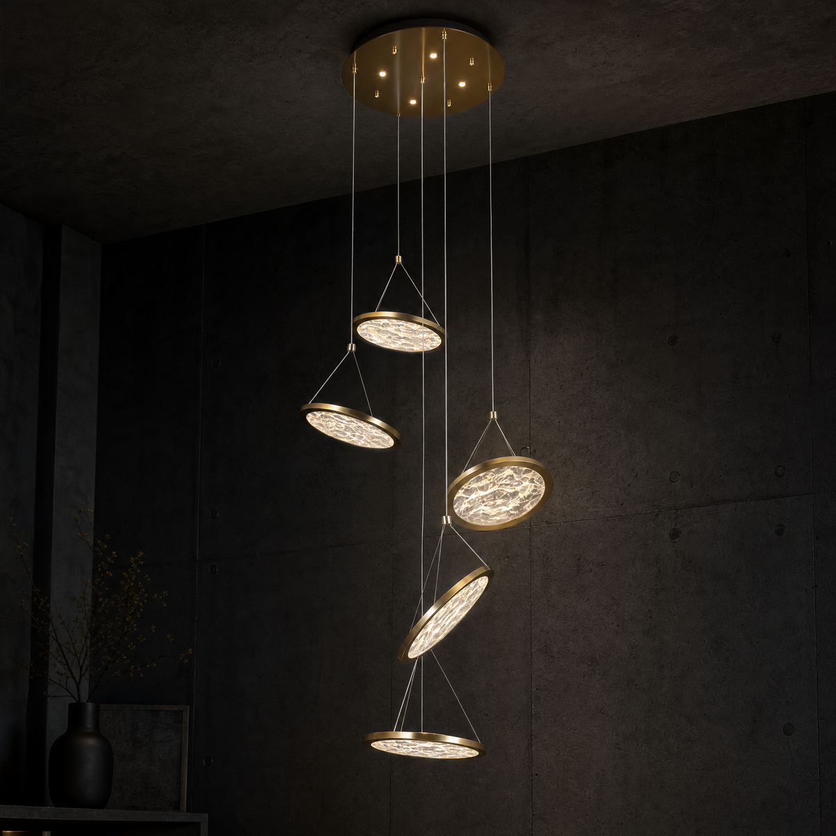 Frozen Crystal Modern Multi-Tier Cluster Chandelier - main