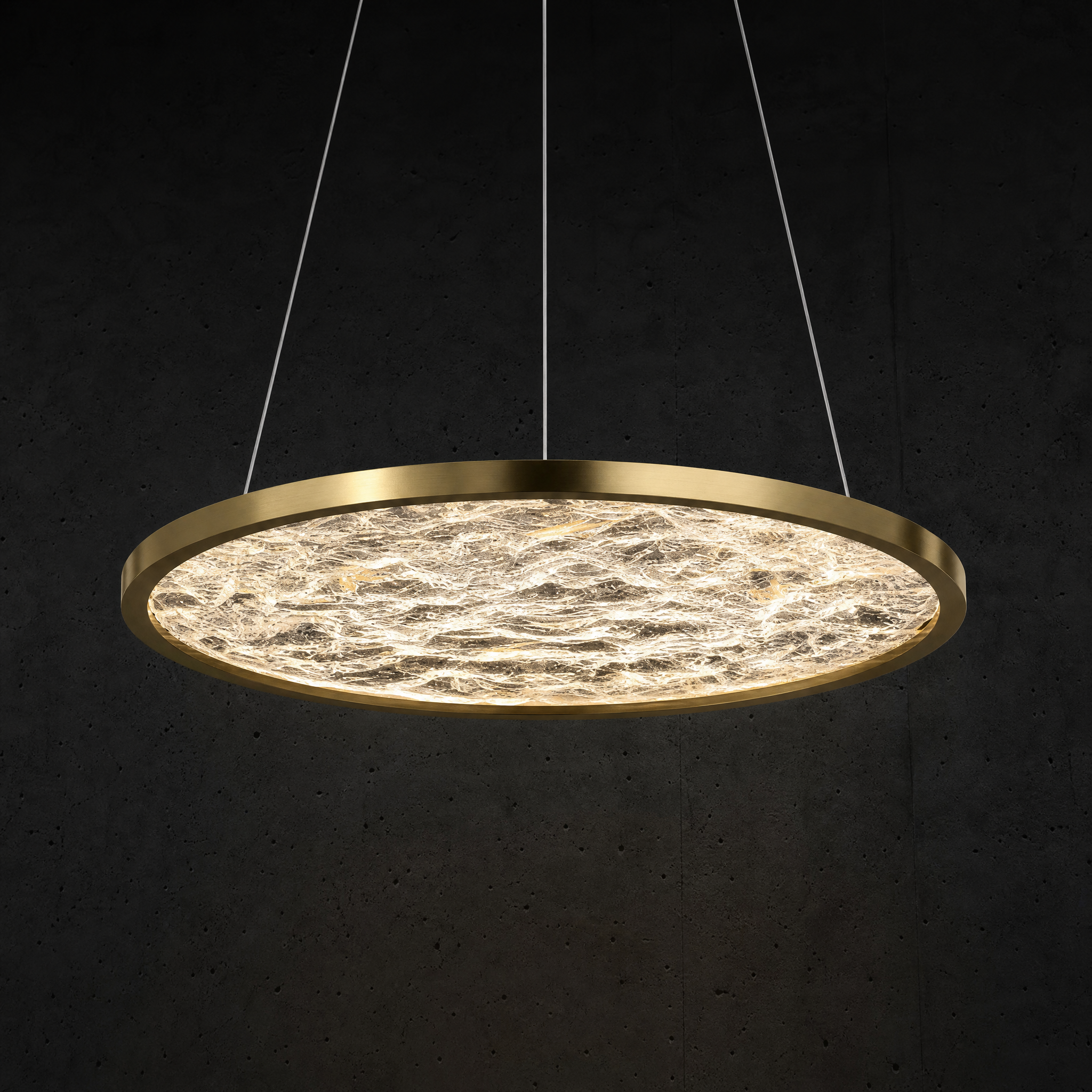 Frozen Crystal Modern Sculptural Pendant Light - main