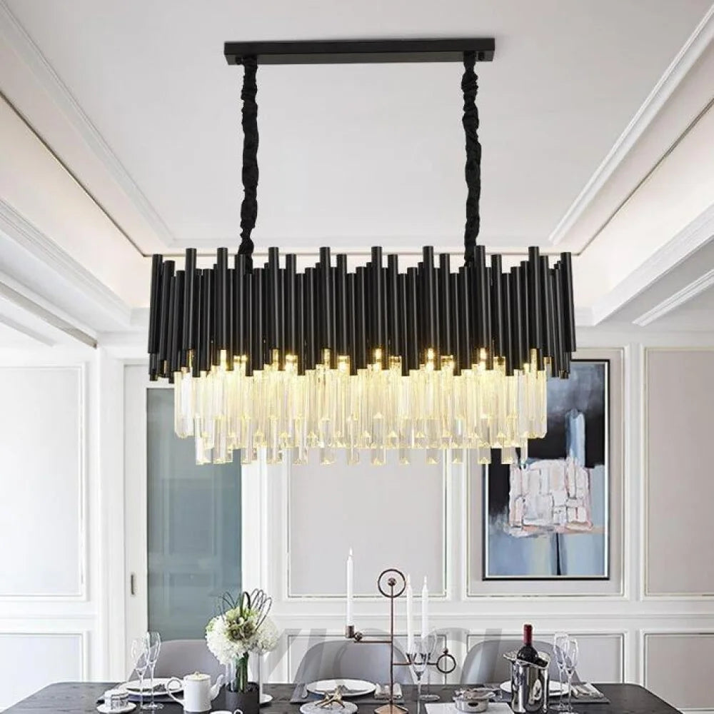 chandelier kitchen island