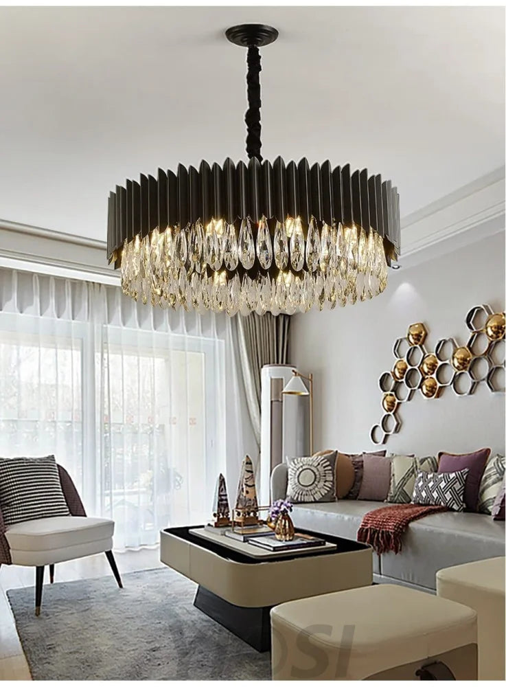 Fusion Latest Design Luxury Black Chandelier