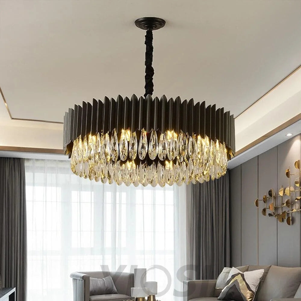 Fusion Latest Design Luxury Black Chandelier