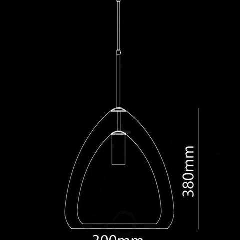 Futuristische Glass Pendant - Art Glass-1-Yiosilamp