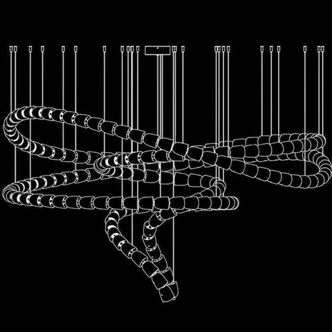 Gabriel Chandelier Style B Snake - Snake-1-Yiosilamp