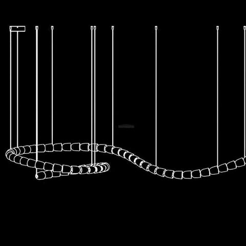 Gabriel Chandelier Style I Snake - Snake-1-Yiosilamp