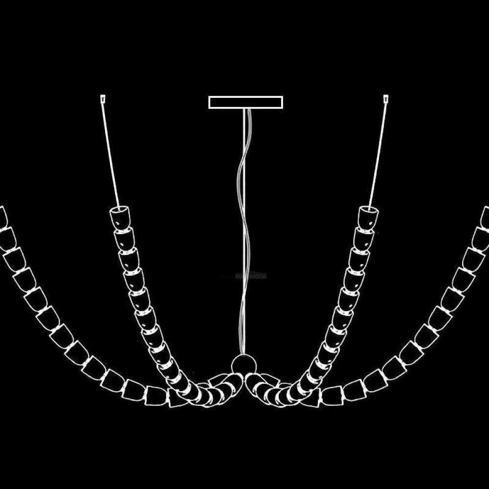 Gabriel Chandelier Style K Snake - Snake-1-Yiosilamp