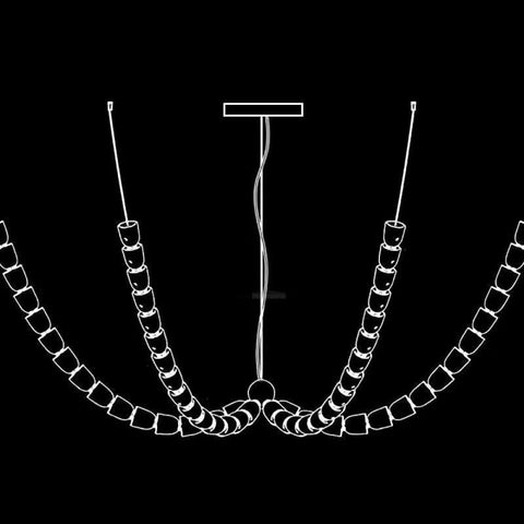 Gabriel Chandelier Style K Snake - Snake-1-Yiosilamp