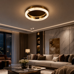 Galaxy Dream Modern Crystal Flush Mount Ceiling Light - scene