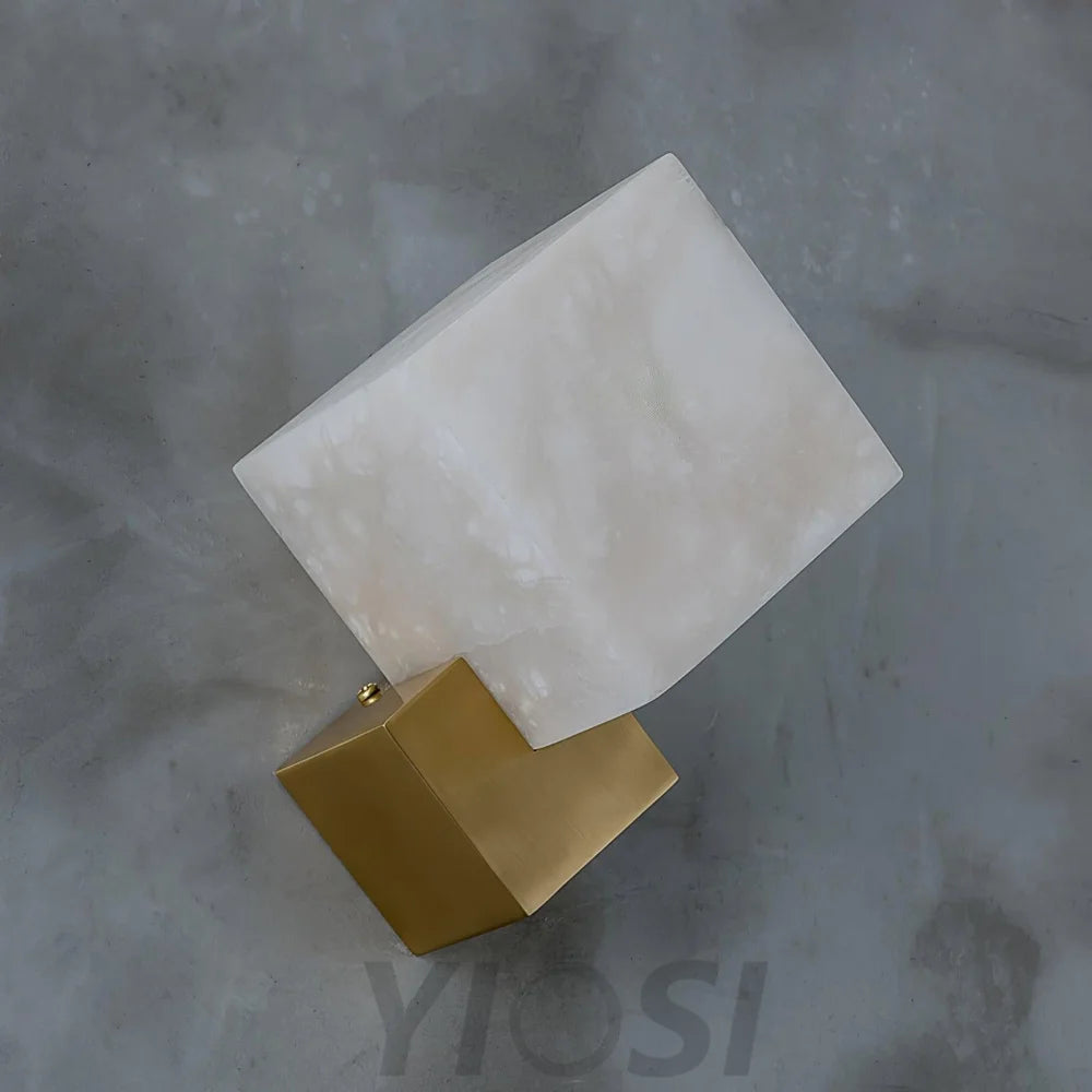 Gatsby Alabaster Wall Sconce - Alabaster, Alabaster Wall Lamp-1-Yiosilamp