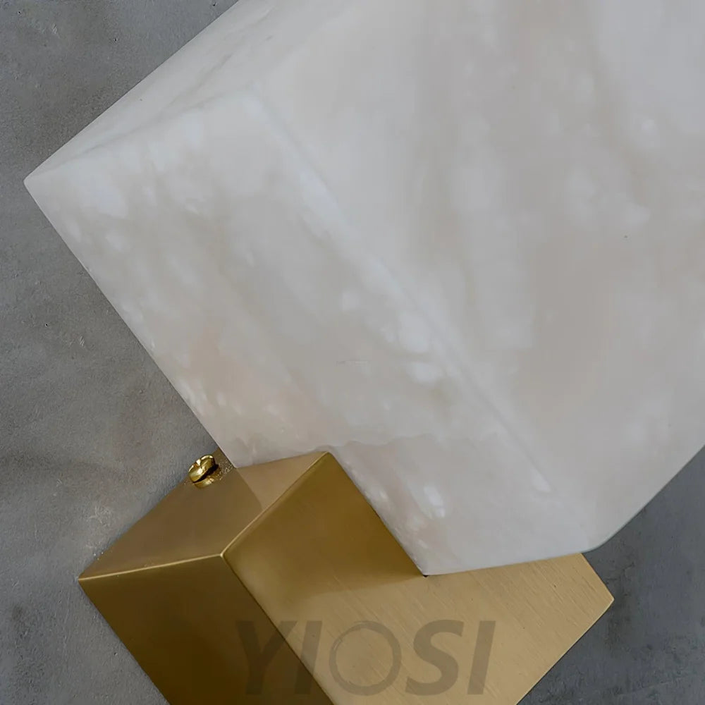 Gatsby Alabaster Wall Sconce - Alabaster, Alabaster Wall Lamp-1-Yiosilamp