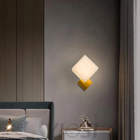 Gatsby Alabaster Wall Sconce - Alabaster, Alabaster Wall Lamp-1-Yiosilamp