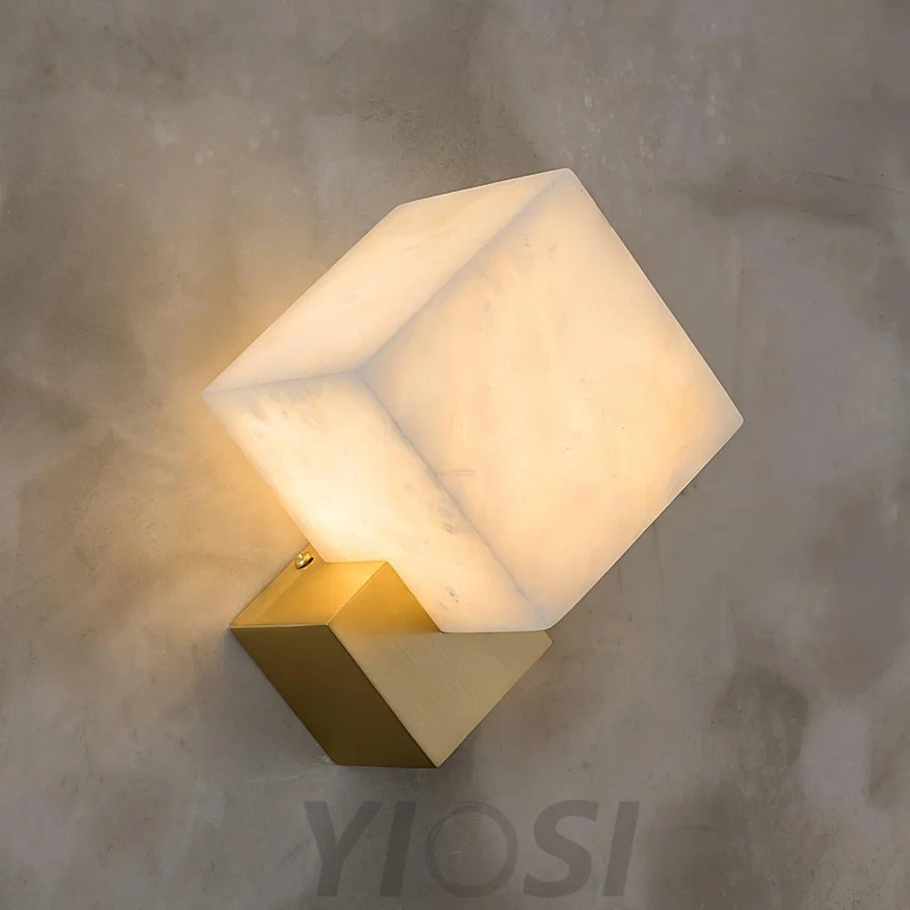 Gatsby Alabaster Wall Sconce - Alabaster, Alabaster Wall Lamp-1-Yiosilamp