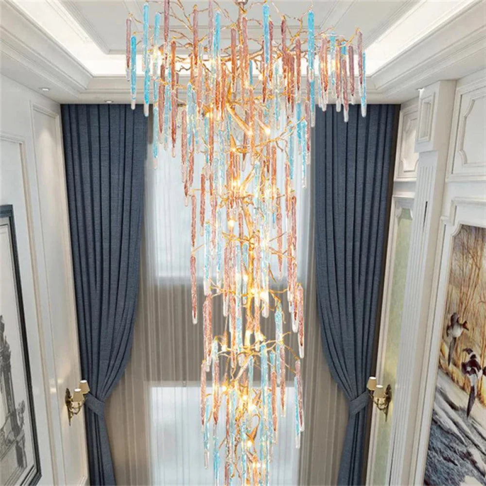 Geena Modern Large Colorful Tree Branch Chandelier 47.2’’ D X 110’’ H