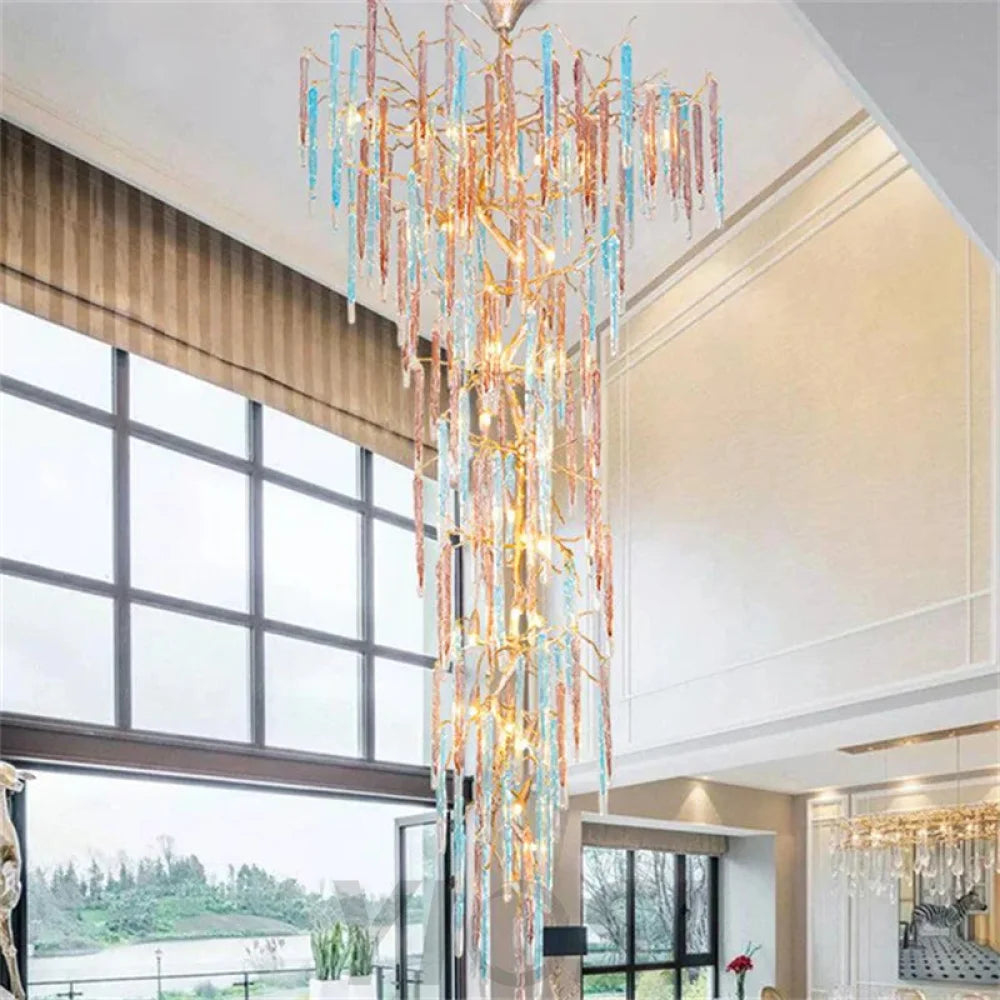 Geena Modern Large Colorful Tree Branch Chandelier