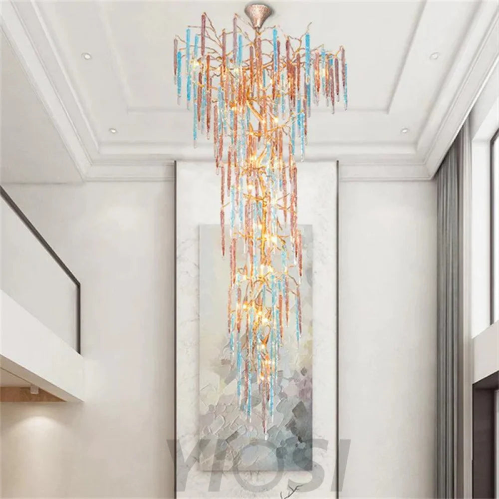 Geena Modern Large Colorful Tree Branch Chandelier