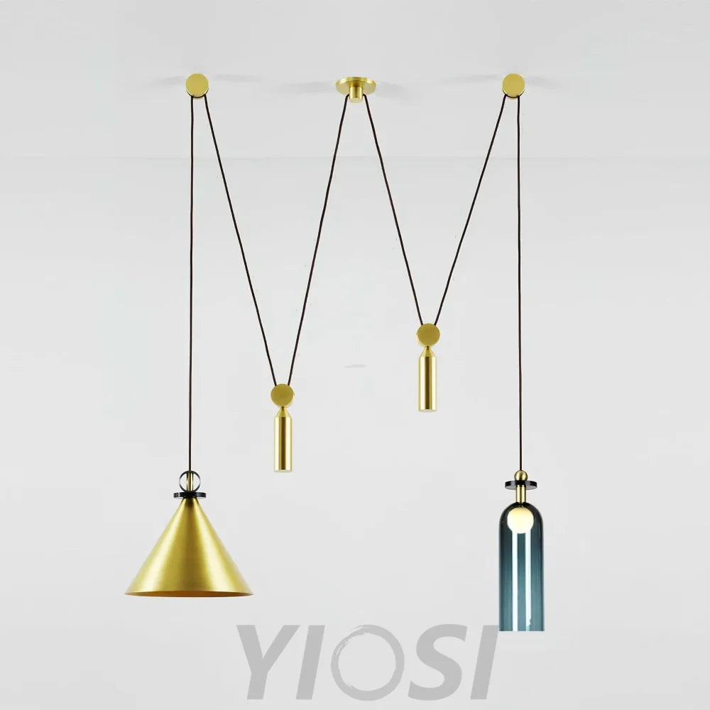 Geometric Art Modern Chandelier - Glass-1-Yiosilamp