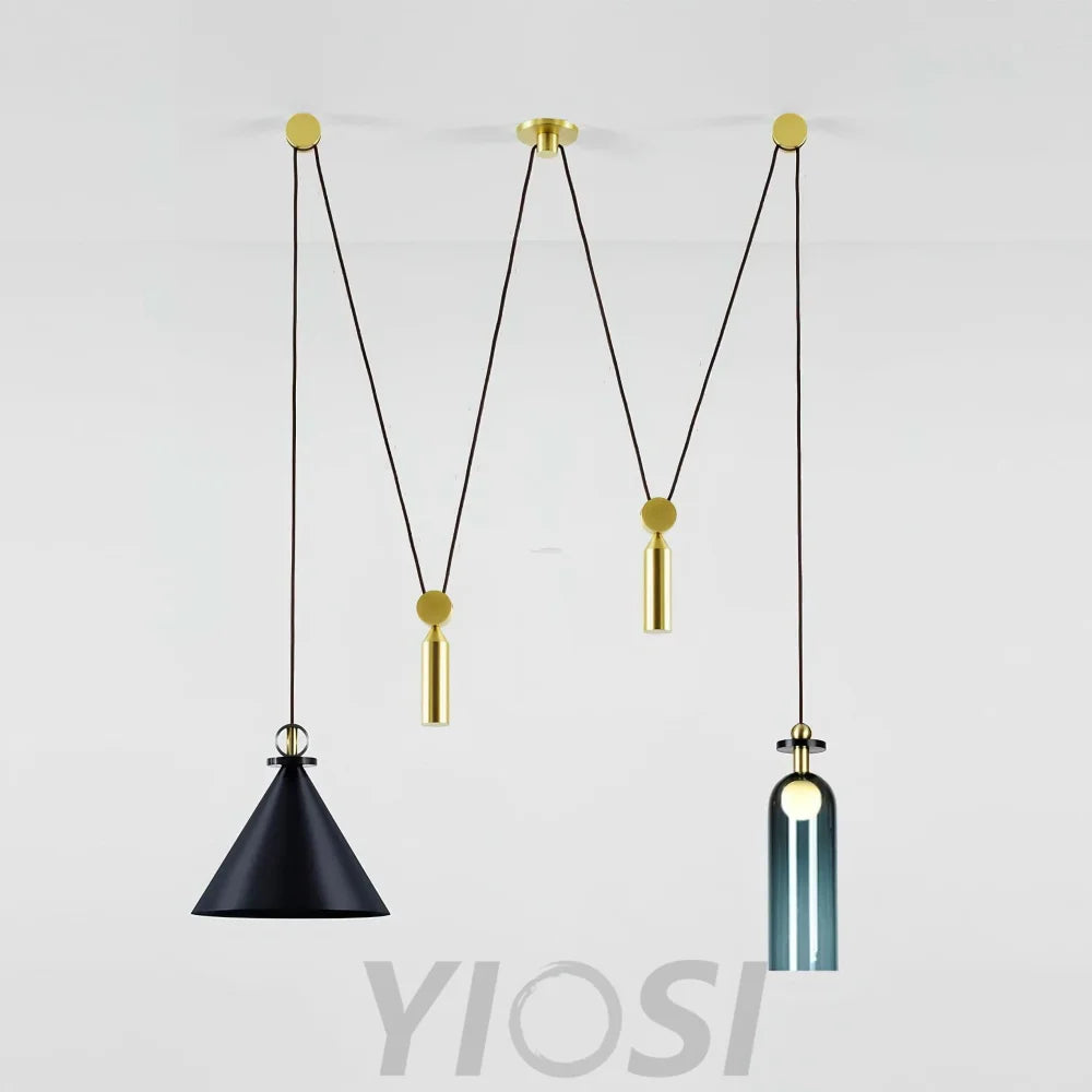 Geometric Art Modern Chandelier - Glass-1-Yiosilamp