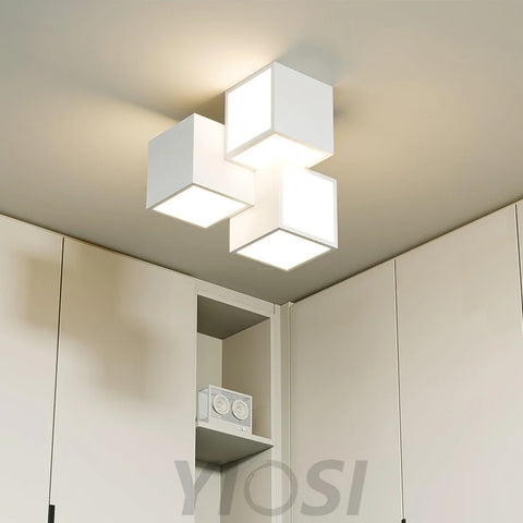 Geometric Ceiling Lamp ∅ 11.8″ - Cube-1-Yiosilamp