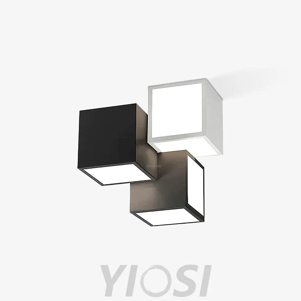 Geometric Ceiling Lamp ∅ 11.8″ - Cube-1-Yiosilamp