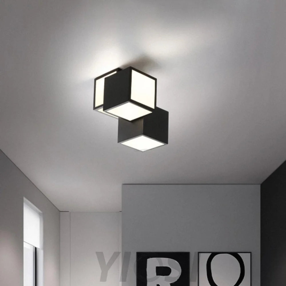 Geometric Ceiling Lamp ∅ 11.8″ - Cube-1-Yiosilamp