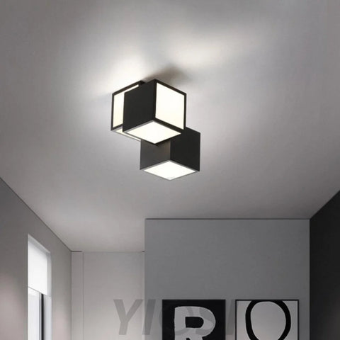 Geometric Ceiling Lamp ∅ 11.8″ - Cube-1-Yiosilamp