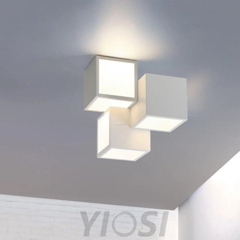 Geometric Ceiling Lamp ∅ 11.8″ - Cube-1-Yiosilamp