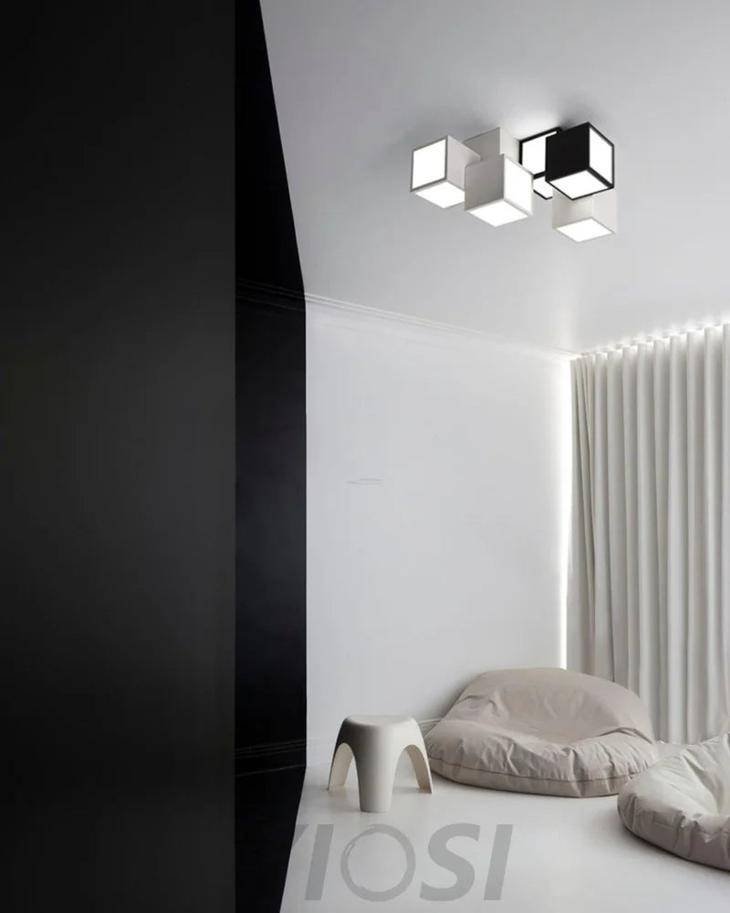 Geometric Ceiling Lamp ∅ 11.8″ - Cube-1-Yiosilamp