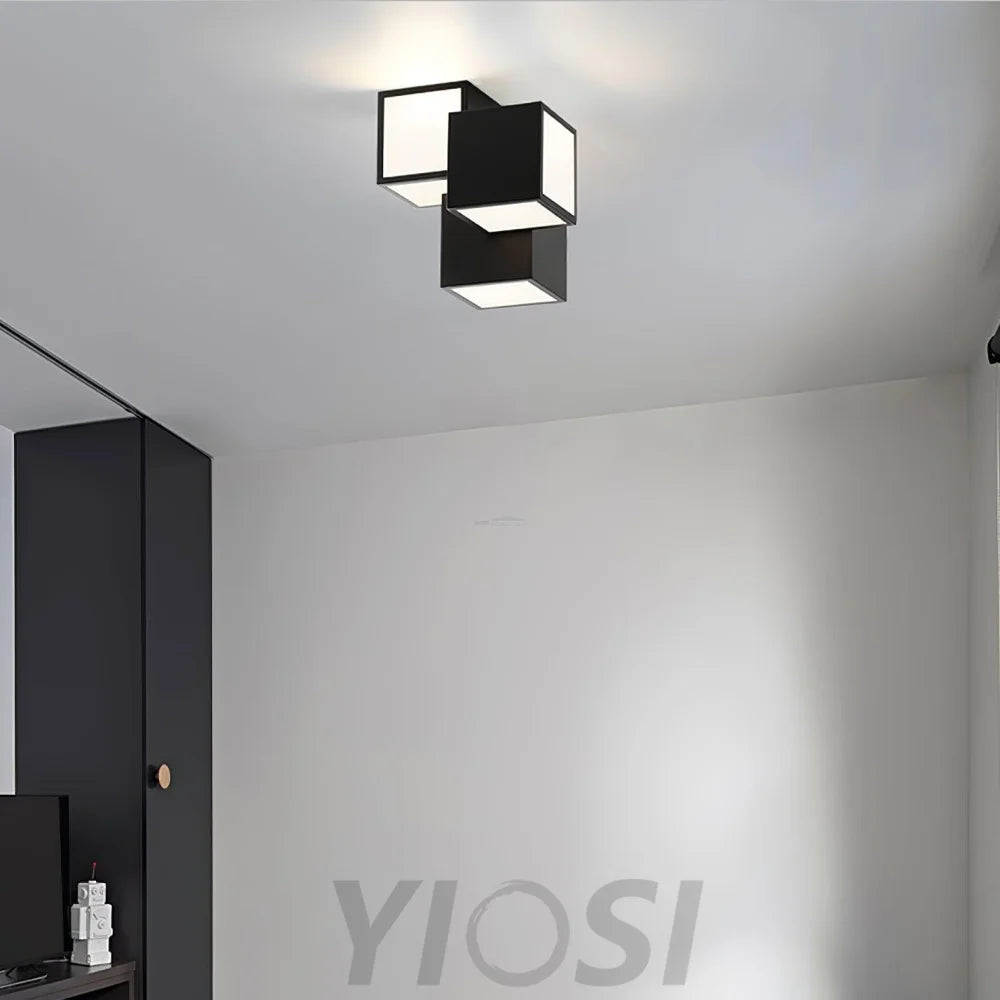 Geometric Ceiling Lamp ∅ 11.8″ - Cube-1-Yiosilamp