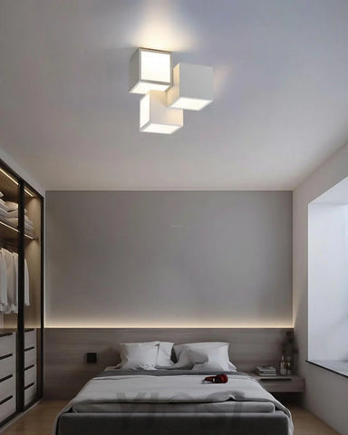 Geometric Ceiling Lamp ∅ 11.8″ - Cube-1-Yiosilamp