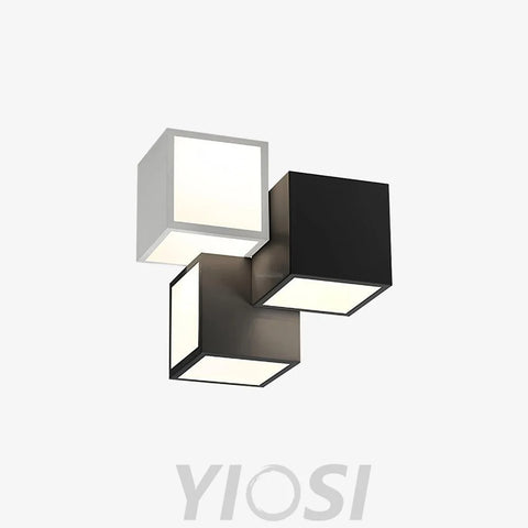 Geometric Ceiling Lamp ∅ 11.8″ - Cube-1-Yiosilamp
