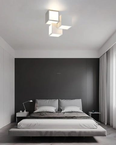 Geometric Ceiling Lamp ∅ 11.8″ - Cube-1-Yiosilamp