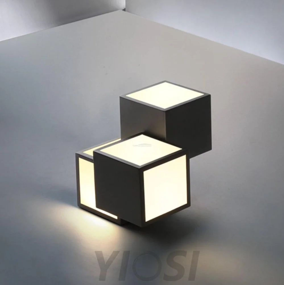 Geometric Ceiling Lamp ∅ 11.8″ - Cube-1-Yiosilamp