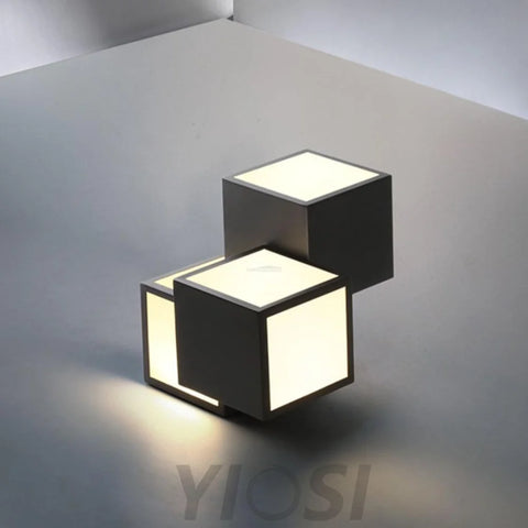 Geometric Ceiling Lamp ∅ 11.8″ - Cube-1-Yiosilamp