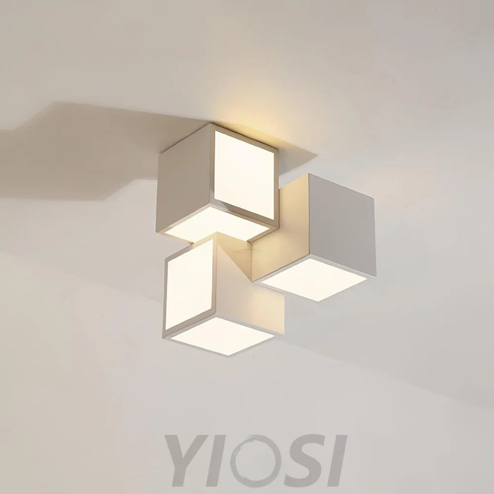 Geometric Ceiling Lamp ∅ 11.8″ - Cube-1-Yiosilamp