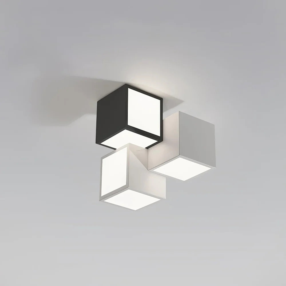 Geometric Ceiling Lamp ∅ 11.8″ - Cube-1-Yiosilamp