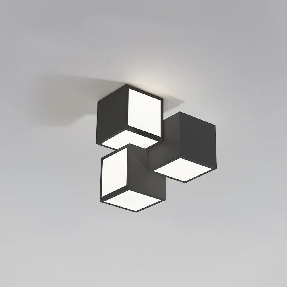 Geometric Ceiling Lamp ∅ 11.8″ - Cube-1-Yiosilamp
