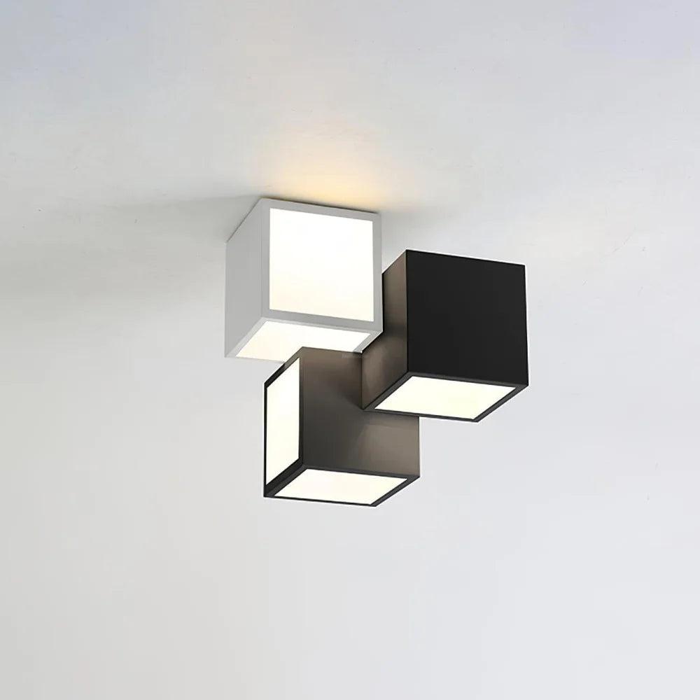 Geometric Ceiling Lamp ∅ 11.8″ - Cube-1-Yiosilamp