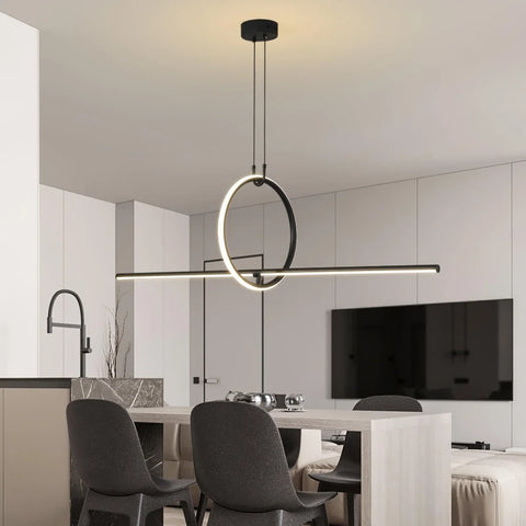 Geometric Linear Pendant - Hailey-1-Yiosilamp