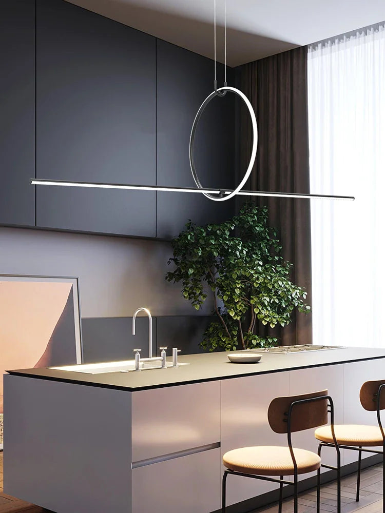 Geometric Linear Pendant - Hailey-1-Yiosilamp