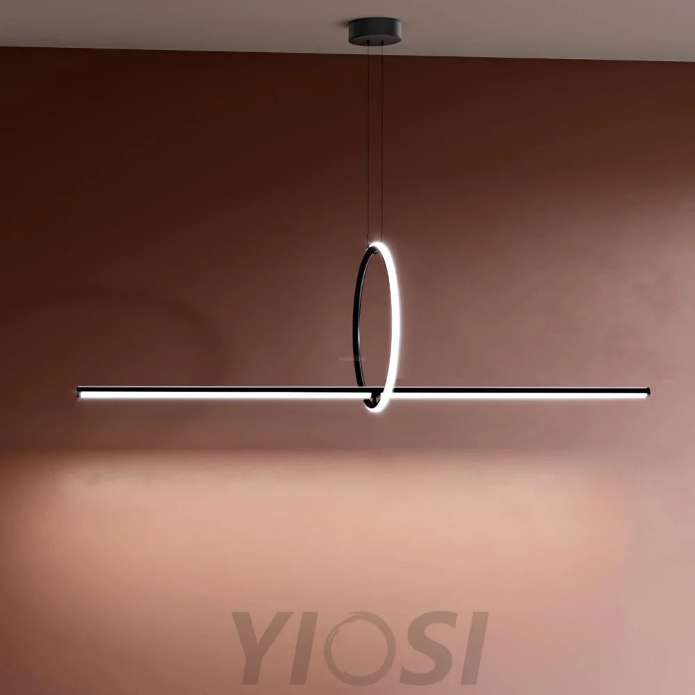 Geometric Linear Pendant - Hailey-1-Yiosilamp