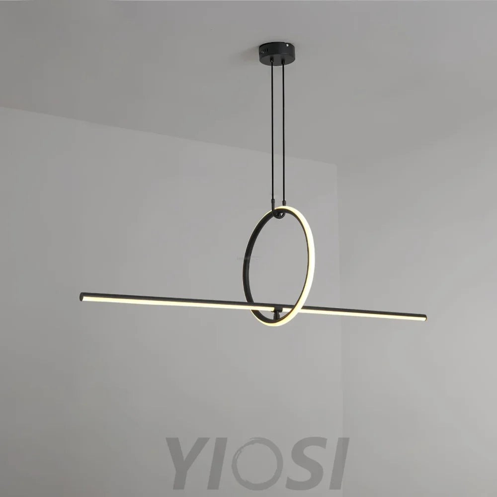 Geometric Linear Pendant - Hailey-1-Yiosilamp
