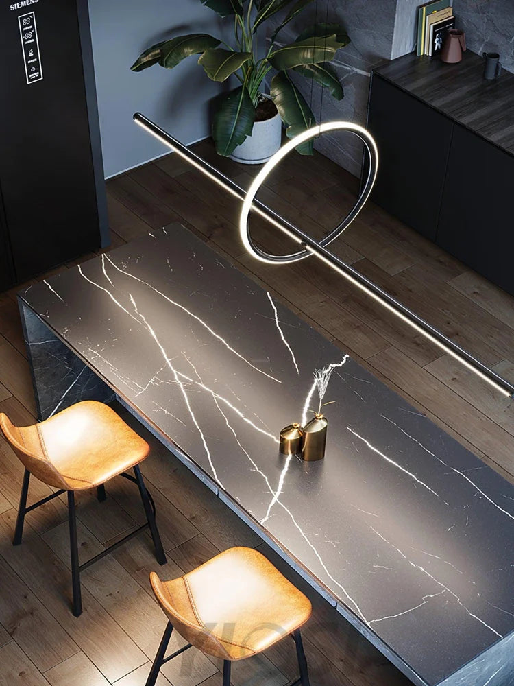 Geometric Linear Pendant - Hailey-1-Yiosilamp