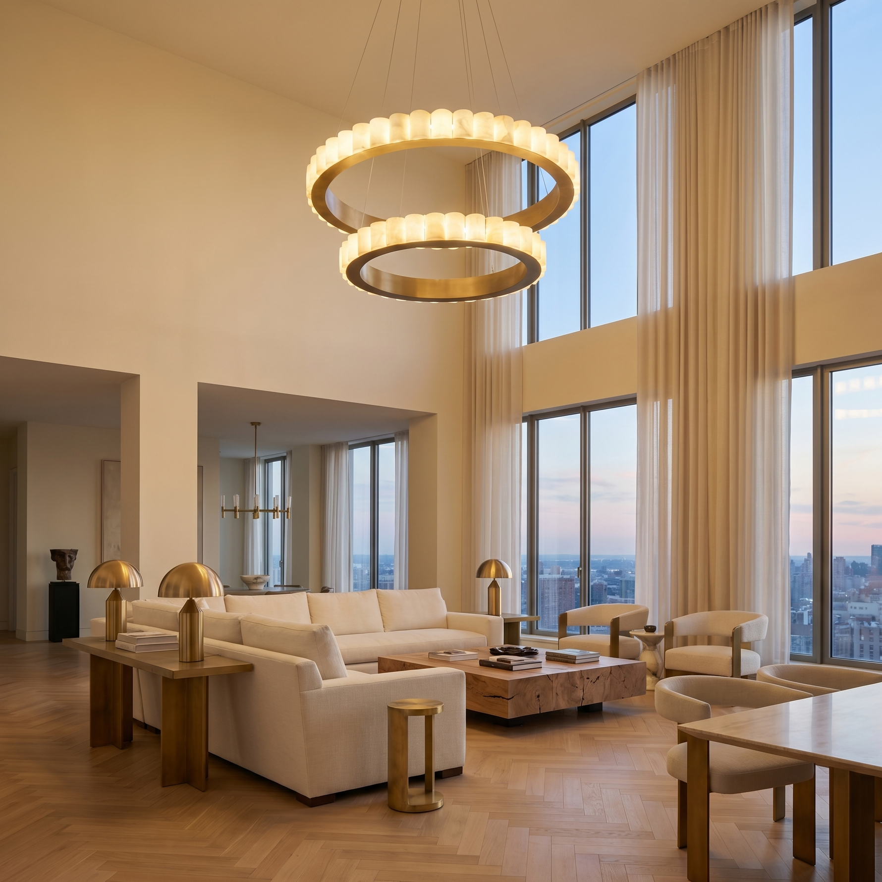 Yiosi Geometrica Double Ring Chandelier - Image 3