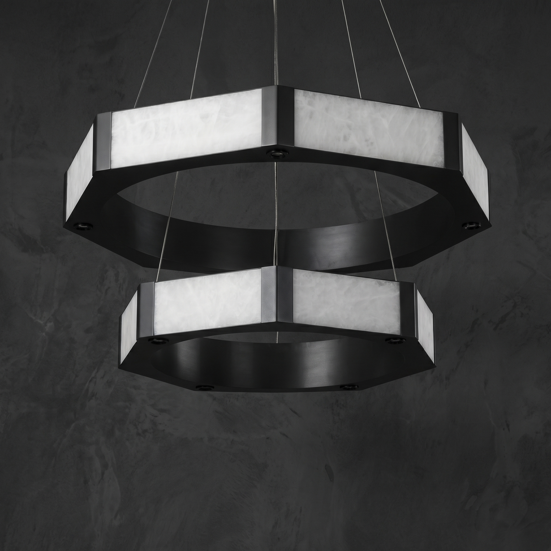 Yiosi Geometrica Hexagon Ring Chandelier - Image 2