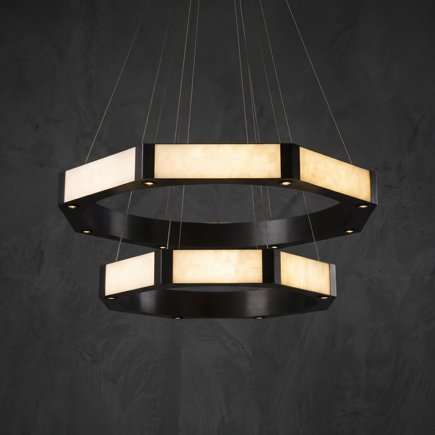 Yiosi Geometrica Hexagon Ring Chandelier - Image 1
